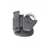 Ładownica Fobus Combo Pouch dla Glock 9mm Double-Stack, S&W Model 100, Kajdanki, Obrotowy uchwyt na pas (CU9G BH ND RT)
