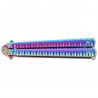 Nóż motylkowy Third Decor Habitat Balisong Rainbow Stainless Steel, Rainbow 420 (16071W)