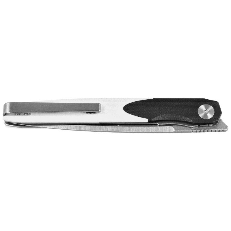 Nóż składany Bestechman Lanza Black/White G10, Satin/Stonewashed 14C28N by Grzegorz Grabarski (BMK14A)