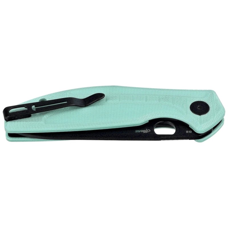 Nóż składany Bestechman Angry Owl Aqua G10, Black PVD D2 by Keanu Alfaro (BMK12B-2)