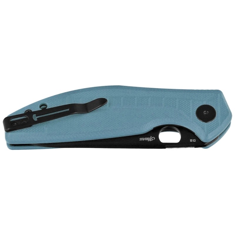 Nóż składany Bestechman Angry Owl Grey G10, Black PVD D2 by Keanu Alfaro (BMK12C-2)