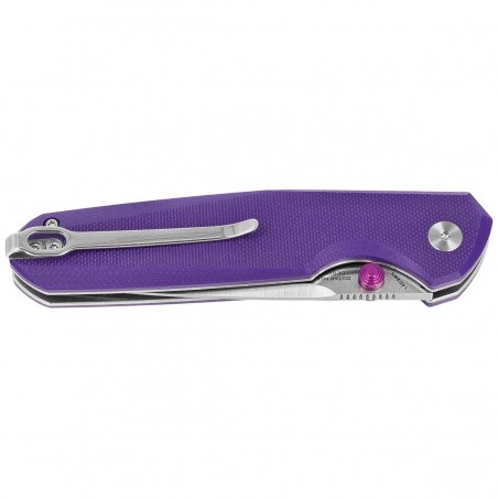 Nóż składany Bestechman Velix Purple G10, Satin/Stonewashed 14C28N by Ostap Hel (BMK07C)