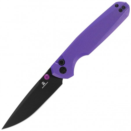 Nóż składany Bestechman Velix Purple G10, Black PVD 14C28N by Ostap Hel (BMK07F)