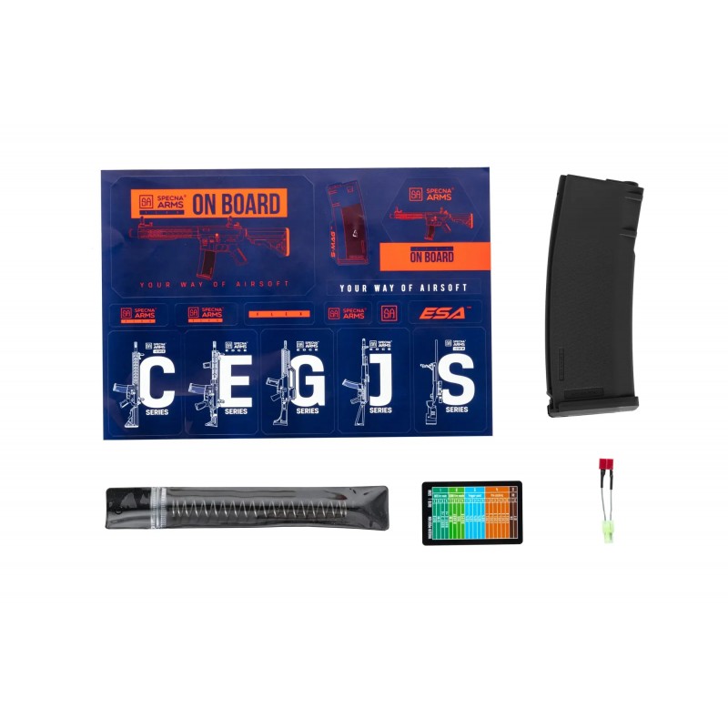 Karabinek ASG Specna Arms SA-F04-RL FLEX™ Light Ops Stock/ New Receiver HAL ETU™ Gen. 2 Czarny