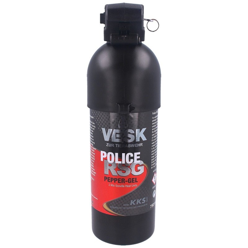 Gaz pieprzowy KKS VESK RSG Police Gel 2mln SHU, Stream 750ml (12750-G)
