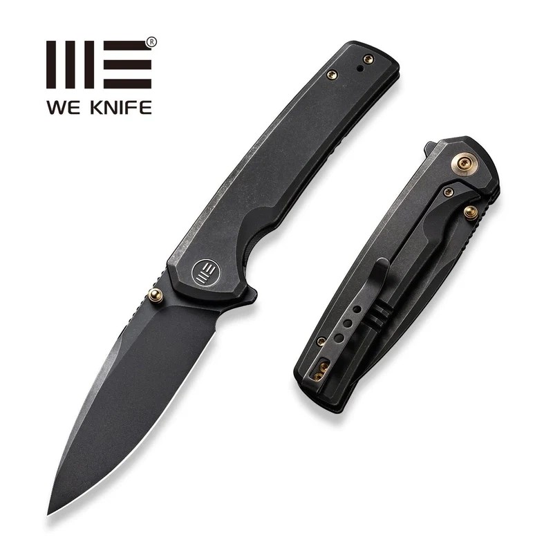 Nóż składany WeKnife Subjugator Black Titanium, Black Stonewashed CPM 20CV (WE21014C-5)