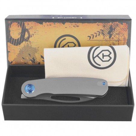 Nóż składany Kubey KB Knives Decimal Gray Titanium, Satin M390 by Mark Perez (KB354A) Nóż składany Kubey KB Knives Decimal Gray Titanium, Satin M390 by Mark Perez (KB354A)