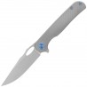 Nóż składany Kubey KB Knives Hydro Grey Titanium, Stonewashed M390 by Mark Perez (KB323A)