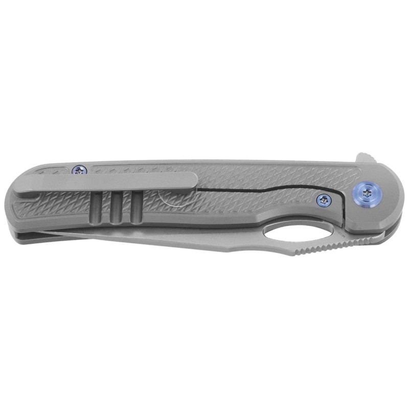 Nóż składany Kubey KB Knives Hydro Grey Titanium, Stonewashed M390 by Mark Perez (KB323A)