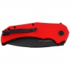 Nóż składany Kubey Bravo One Drop Point Red G10, Blackwashed AUS-10 by Mikkel Willumsen (KU319E)