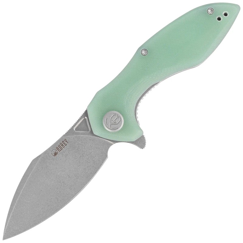Nóż składany Kubey Nobel Jade G10, Beadblasted 14C26N (KU236M)