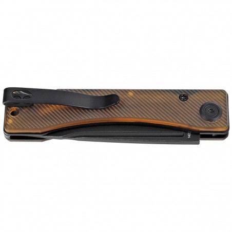 Nóż składany Kubey Akino Yellow Ultem, Blackwashed 14C28N by Tiguass (KU2102H)