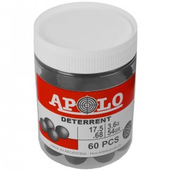 Kule gumowe Apolo Deterrent Semi Soft .68 cal, 3.60 g, 60 szt.