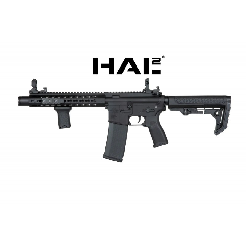 Replika karabinka SA-E07 EDGE™ Light Ops Stock HAL2 ™ Czarna