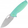 Nóż składany Kubey Tityus Green Titanium, Bead Blasted 14C28N (KB360B)