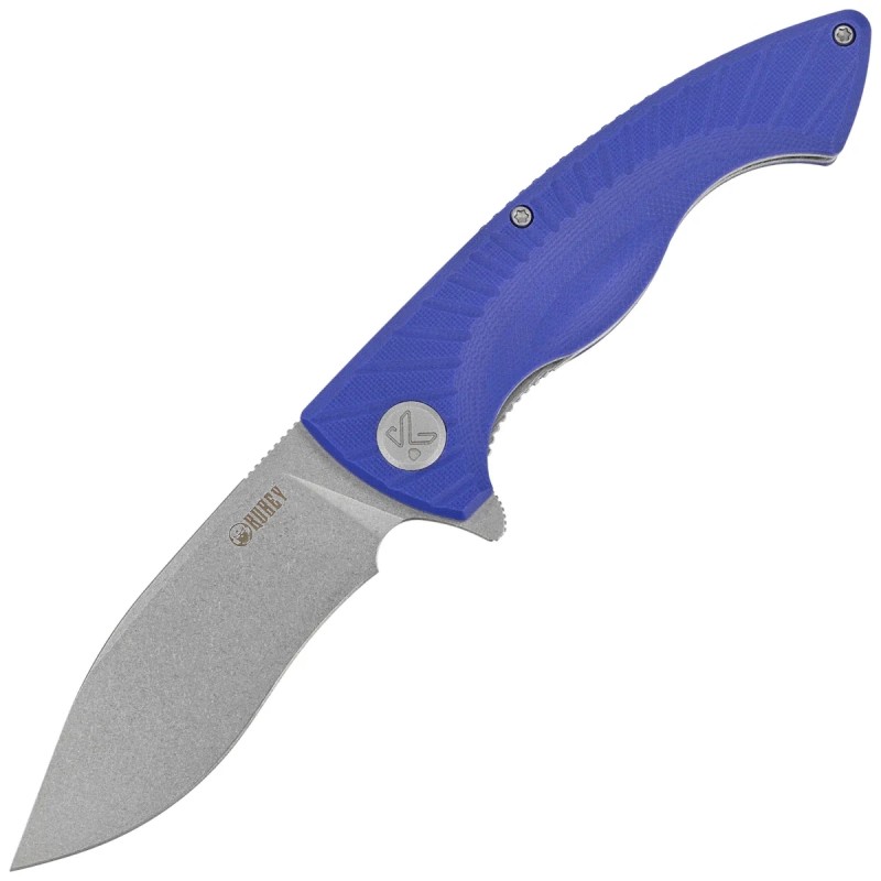 Nóż składany Kubey Timberwolf Blue G10, Stonewashed 14C28N (KU208G)