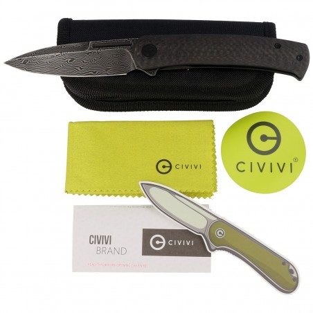 Nóż składany Civivi Cetos Twill Carbon Fiber / Stainless, Damascus (C21025B-DS1) Nóż składany Civivi Cetos Twill Carbon Fiber / Stainless, Damascus (C21025B-DS1)