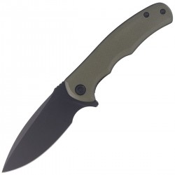 Nóż składany Civivi Mini Praxis Green G10, Black Stonewashed D2 (C18026C-1)