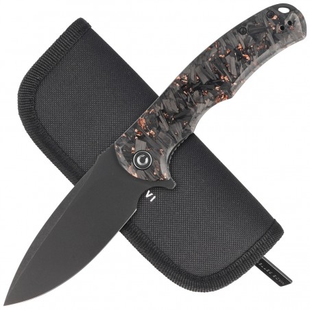 Nóż składany Civivi Praxis Shredded Carbon Fiber / Copper Shred, Black Stonewashed 9Cr18MoV (C803I) Nóż składany Civivi Praxis Shredded Carbon Fiber / Copper Shred, Black Stonewashed 9Cr18MoV (C803I)