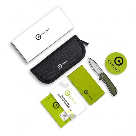 Nóż składany Civivi Mini Praxis Polished Ultem, Satin D2 (C18026C-4) Nóż składany Civivi Mini Praxis Polished Ultem, Satin D2 (C18026C-4)