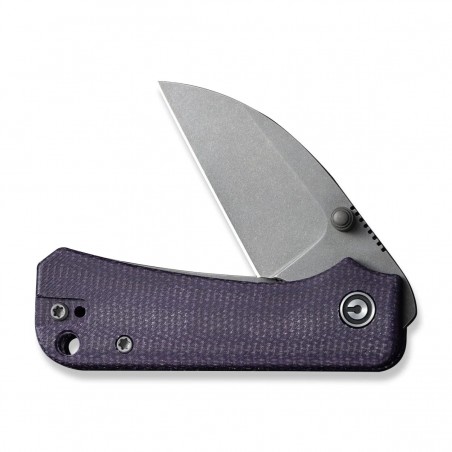 Nóż składany Civivi Baby Banter Wharncliffe Purple Canvas Micarta, Grey Stonewashed Nitro-V by Ben Petersen (C19068SC-2) Nóż składany Civivi Baby Banter Wharncliffe Purple Canvas Micarta, Grey Stonewashed Nitro-V by Ben Petersen (C19068SC-2)
