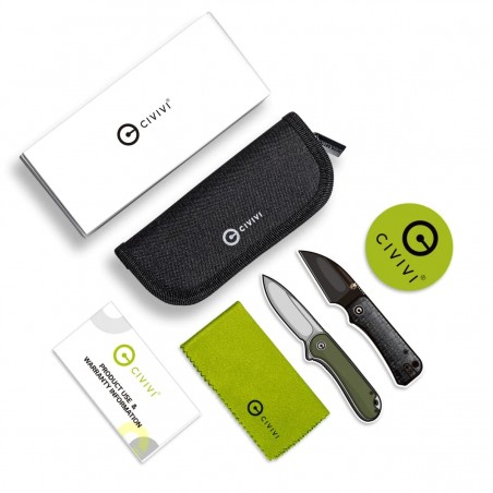 Nóż składany Civivi Baby Banter Wharncliffe Purple Canvas Micarta, Grey Stonewashed Nitro-V by Ben Petersen (C19068SC-2) Nóż składany Civivi Baby Banter Wharncliffe Purple Canvas Micarta, Grey Stonewashed Nitro-V by Ben Petersen (C19068SC-2)