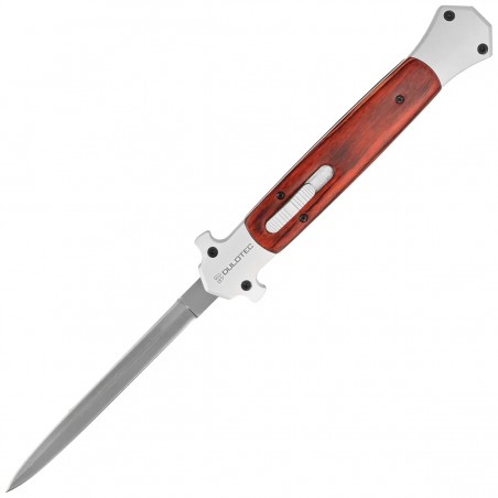 Nóż automatyczny Dulotec OTF Italian Stiletto Wood / Aluminium, Satin 3Cr13MoV (K186A-W) Nóż automatyczny Dulotec OTF Italian Stiletto Wood / Aluminium, Satin 3Cr13MoV (K186A-W)