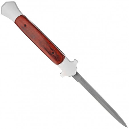 Nóż automatyczny Dulotec OTF Italian Stiletto Wood / Aluminium, Satin 3Cr13MoV (K186A-W) Nóż automatyczny Dulotec OTF Italian Stiletto Wood / Aluminium, Satin 3Cr13MoV (K186A-W)