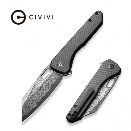 Nóż składany Civivi Nugz Black G10/Carbon Fiber, Damascus by Matthew Wehrwein (C23060-DS1) Nóż składany Civivi Nugz Black G10/Carbon Fiber, Damascus by Matthew Wehrwein (C23060-DS1)