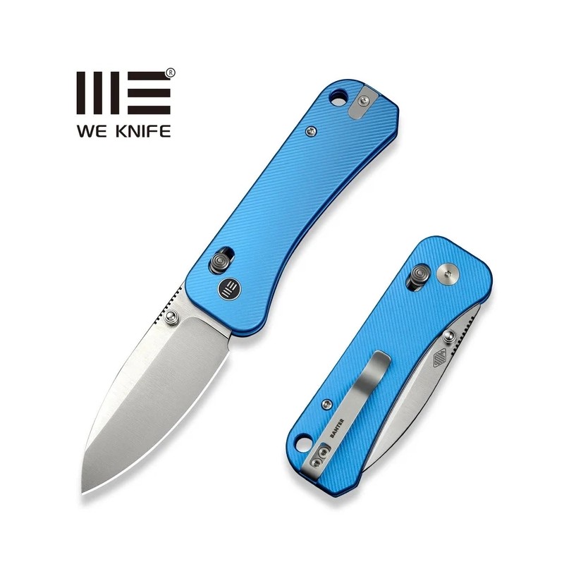 Nóż składany WE Knife Banter 2 Blue Aluminium, Satin CPM S35VN by Ben Petersen (WE23075-1)