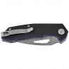 Nóż składany Kubey Coeus Black/Purple G10, Beadblasted 14C28N (KU122R)