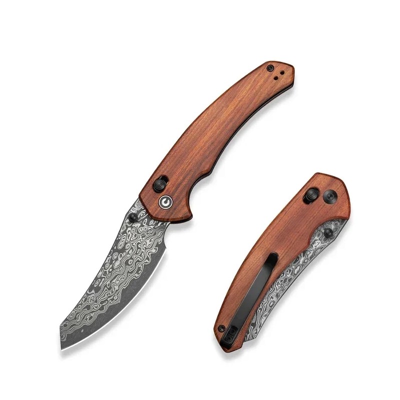 Nóż składany Civivi Sixgill Guibourtia Wood, Damascus by Gavko Knives (C24050-DS1)