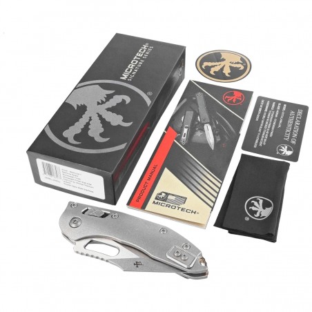 Nóż składany Microtech Stitch Ram-Lok S/E Titanium, Stonewashed M390MK by Borka Blades and Tony Marfione (169RL-10MS1) Nóż składany Microtech Stitch Ram-Lok S/E Titanium, Stonewashed M390MK by Borka Blades and Tony Marfione (169RL-10MS1)