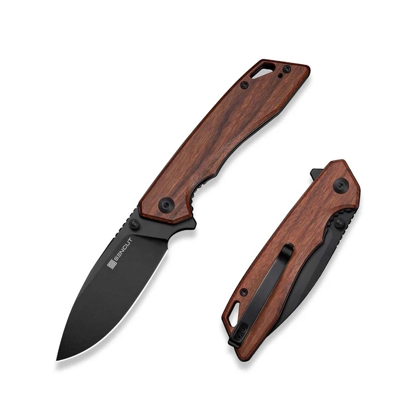 Nóż składany Sencut Stratex Guibourtia Wood, Black 9Cr18MoV (S25055-3)