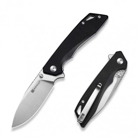 Nóż składany Sencut Stratex Black G10, Satin 9Cr18MoV (S25055-1)