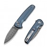 Nóż składany Civivi Mini Shakan Blue Aluminium, Damascus (C20052F-DS1)