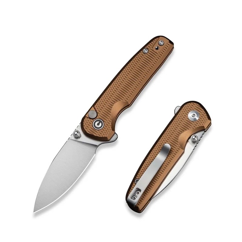 Civivi Mini Shakan Knife Coyote Aluminum, Satin Nitro-V (C20052F-3)