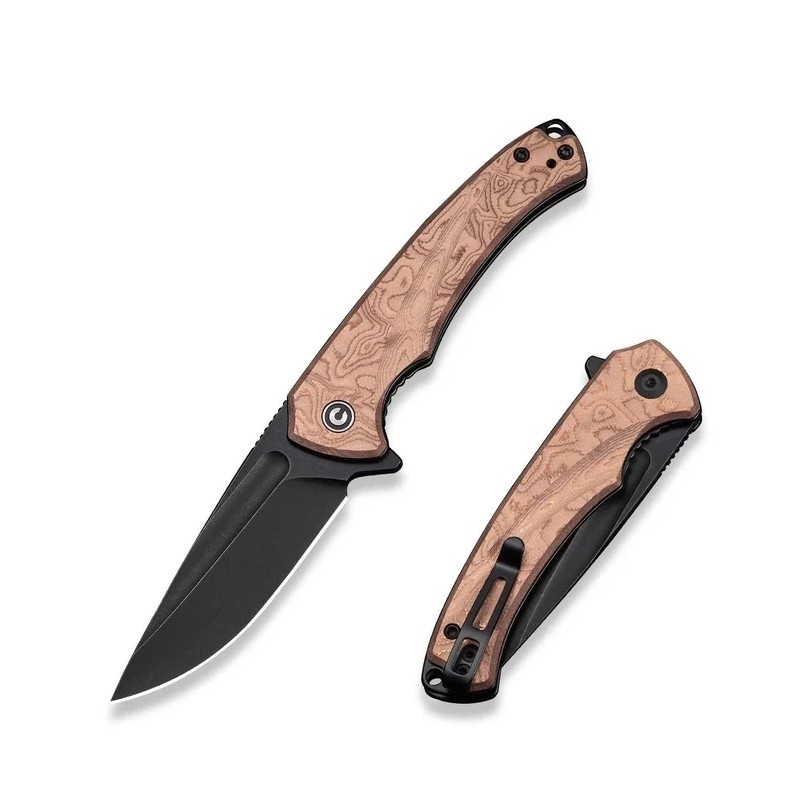 Nóż składany Civivi Voidflare G10 w/ Copper Foil, Black Stonewashed 14C28N (C24040-3)