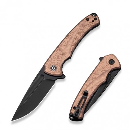 Nóż składany Civivi Voidflare G10 w/ Copper Foil, Black Stonewashed 14C28N (C24040-3)