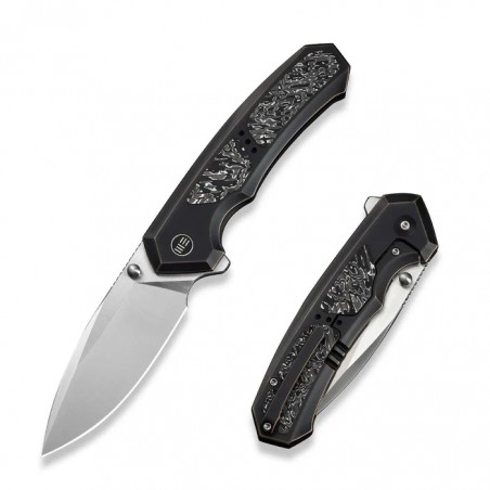 Nóż składany WeKnife Corwyn Bronze-Black Titanium/Aluminium Foil Carbon Fiber, Satin M390 (WE24088-3)