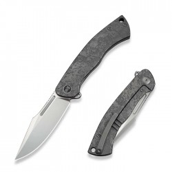 Nóż składany WeKnife Essential Knight Etched Gray Titanium, Satin M390 by Jason Knight (WE24003-3)