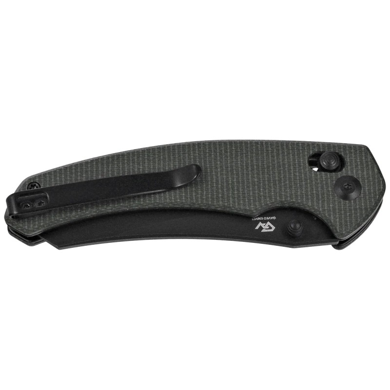 Nóż składany Civivi Sixgill Green Canvas Micarta, Black Stonewashed Nitro-V by Gavko Knives (C24050-3)