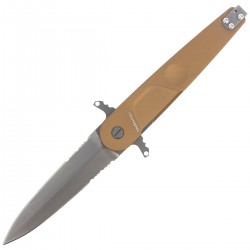 Nóż składany Extrema Ratio BD2 Contractor Desert Aluminium, Stonewashed N690 (04.1000.0229/DW)