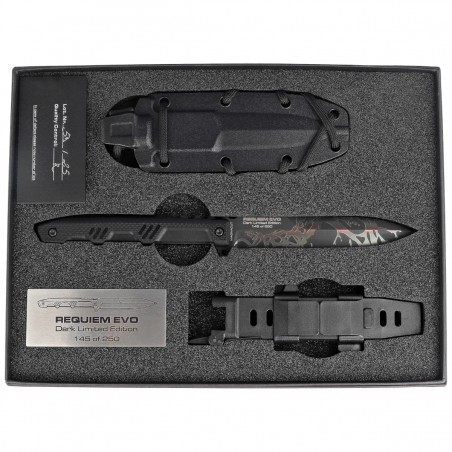 Nóż Extrema Ratio Requiem Evo Dark LE No 145/250 Black G10, Burnishing MagnaCut (04.1000.0475/MGC/BLK-BLK)