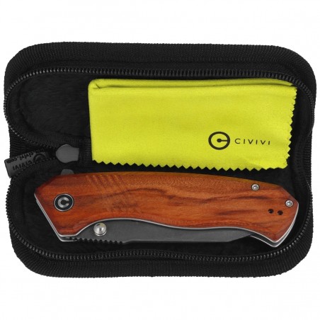 Nóż składany Civivi Placoid Guibourtia Wood, Damascus (C23079-DS1)