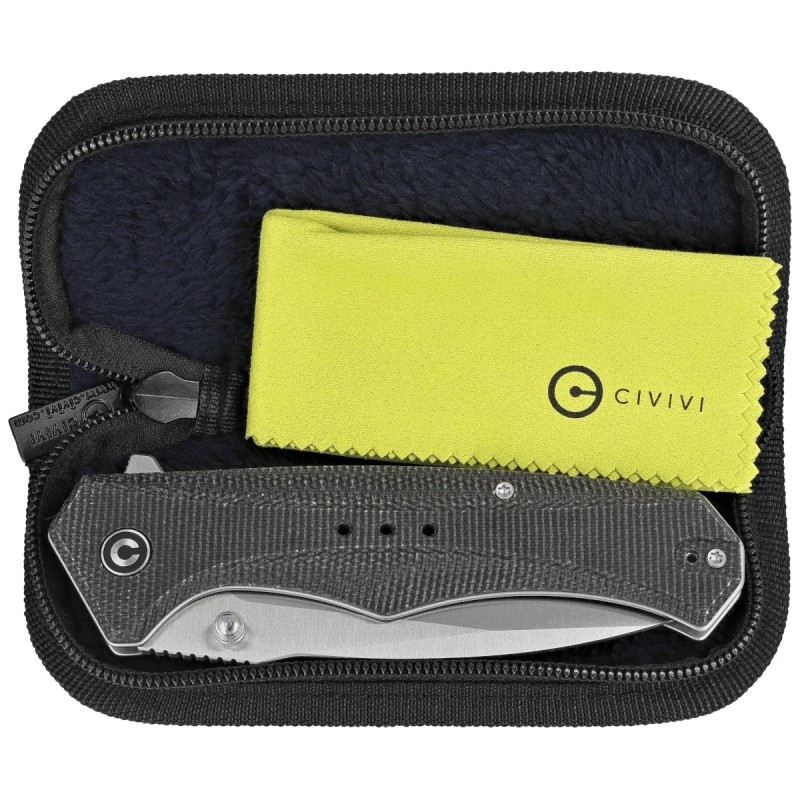 Nóż składany Civivi Photonix Dark Green Canvas Micarta, Satin 14C28N (C23081B-3)