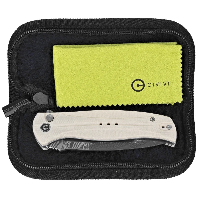 Nóż składany Civivi Incindie Ivory G10, Damascus (C23053-DS1)