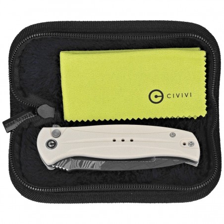 Nóż składany Civivi Incindie Ivory G10, Damascus (C23053-DS1)