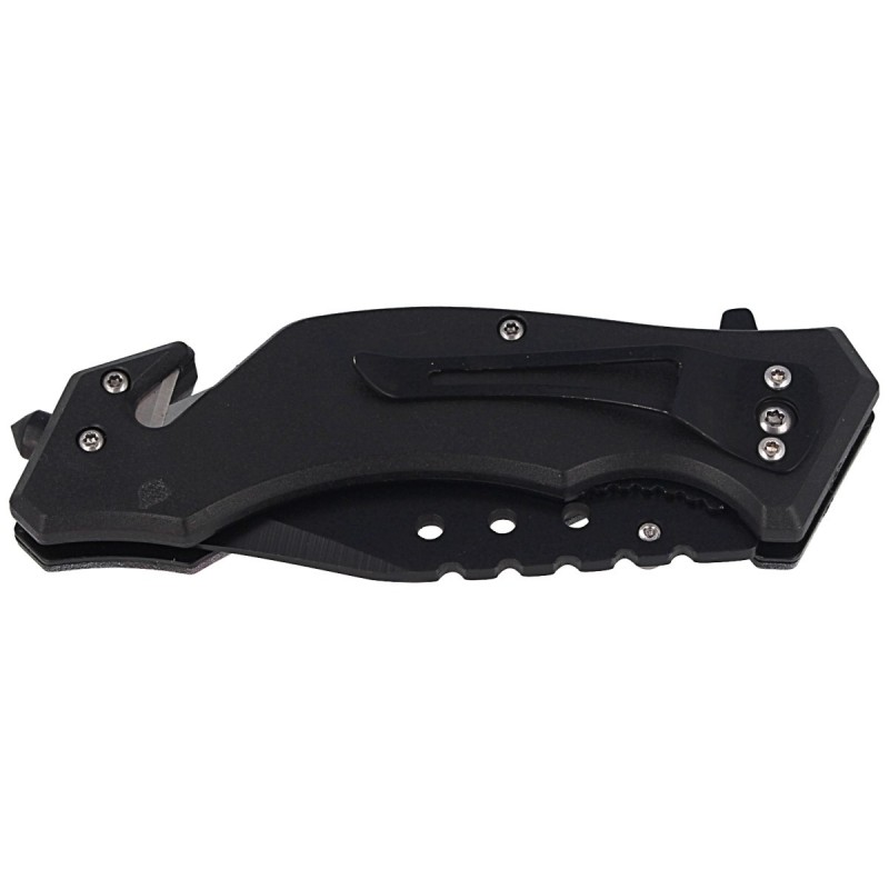 Nóż ratowniczy Herbertz CJH US Flag, Black Blade 420 (44004)