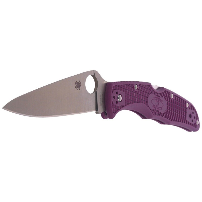 Nóż Spyderco Endura 4 FRN Purple Flat Ground Plain (C10FPPR)